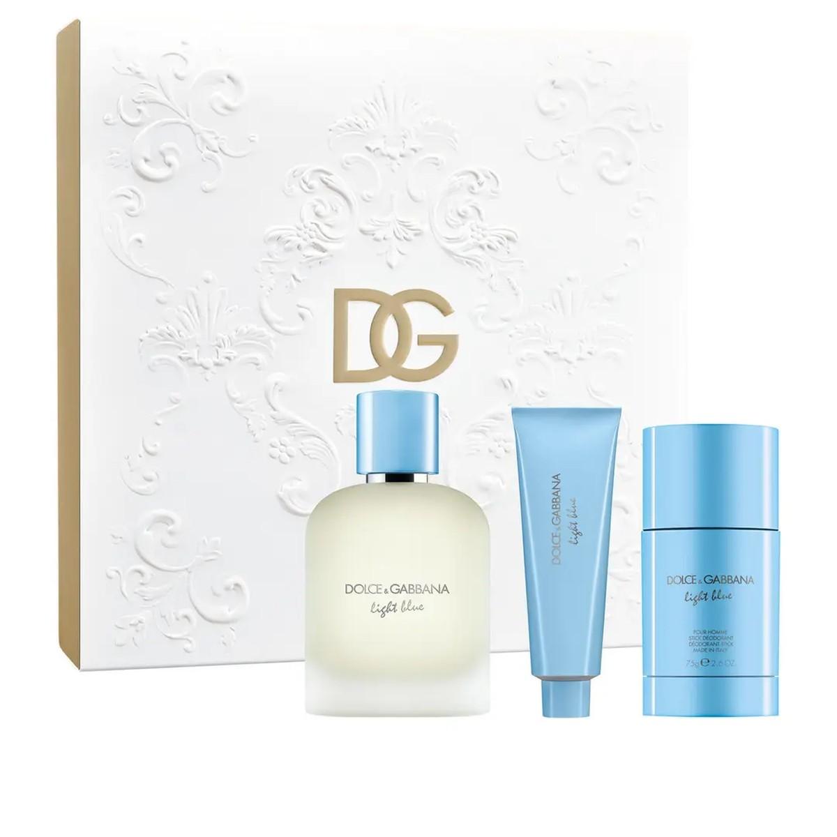 D&g light blue homme edt 100+shower+deo