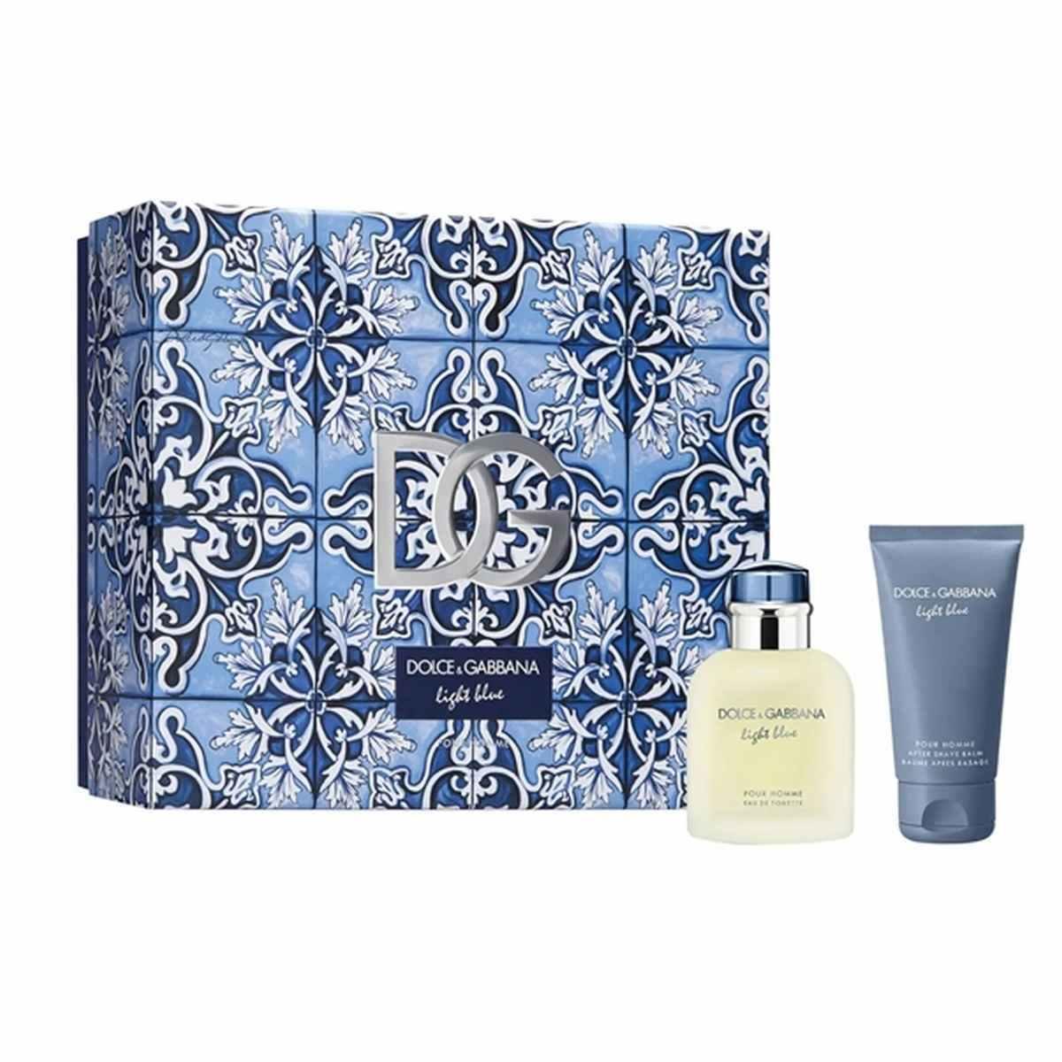 D&g light blue homme edt 75+asb 50^