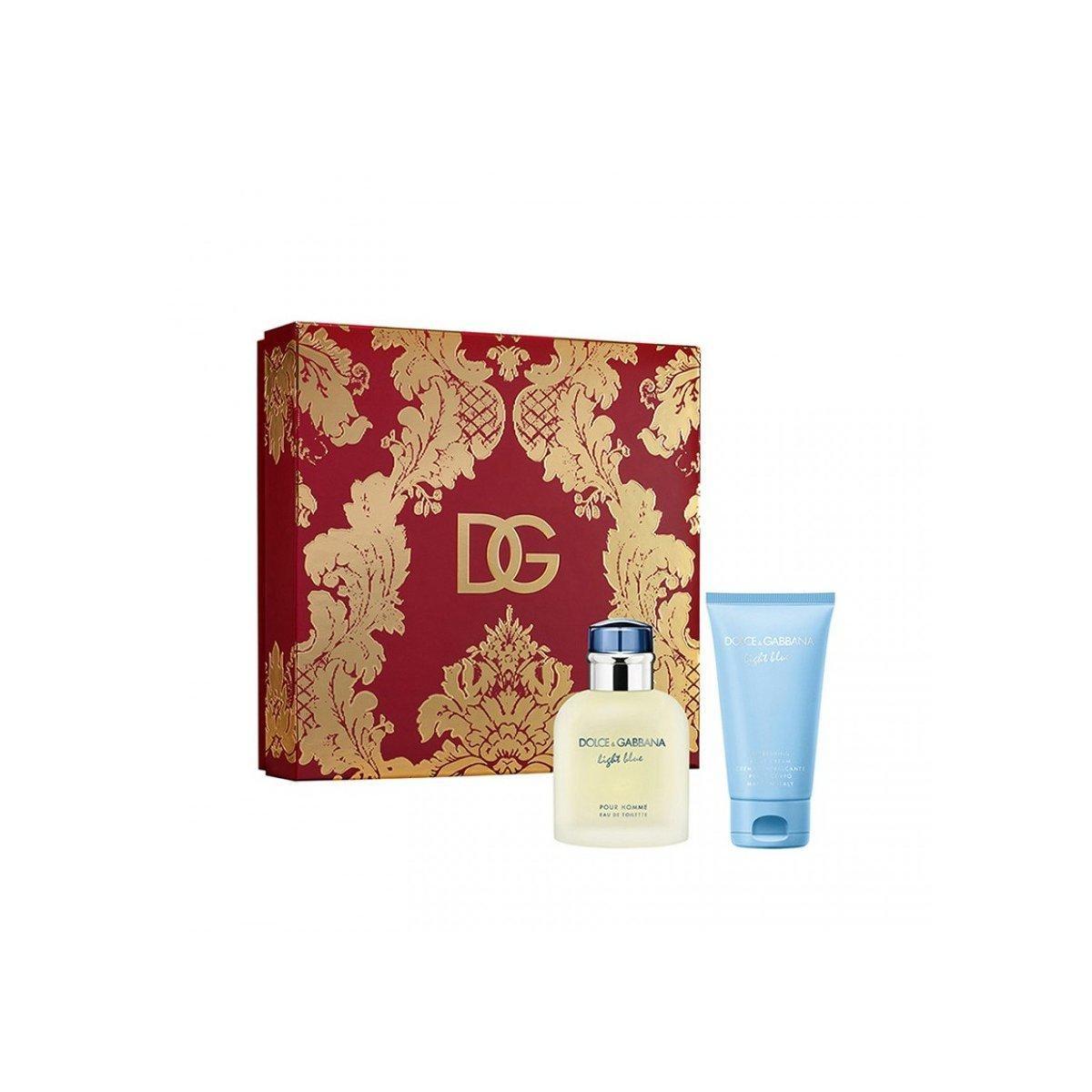 D&g light blue homme edt75+crema50^